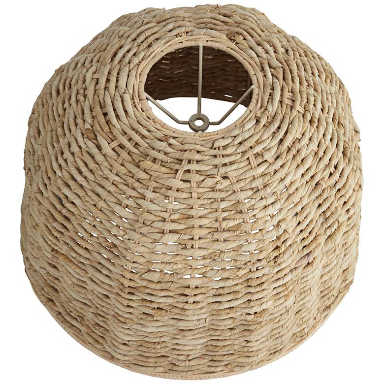 Image 4 Springcrest Natural Woven Husk Rattan Drum Shade 5x16x12 more views