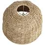 4_Springcrest Natural Woven Husk Rattan Drum Shade 5x16x12 more views