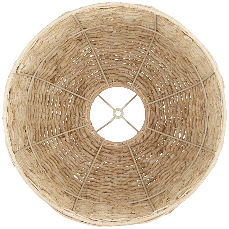 Image 5 Springcrest Natural Woven Husk Rattan Drum Shade 5x16x12 more views