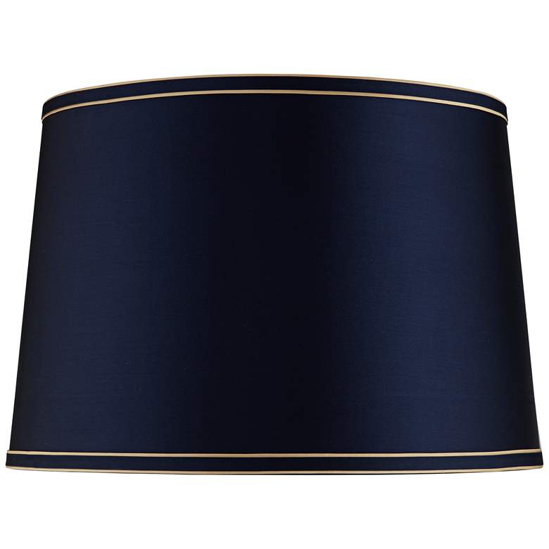 Image 1 Springcrest Navy Blue Shade with Navy and Gold Trim 14x16x11 (Spider)