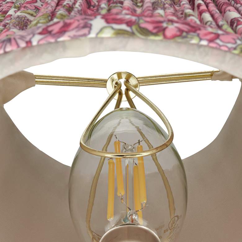Image 3 Springcrest Nelle Pink Pleated Clip-On Lamp Shades 3.5x6x5 Set of 2 more views
