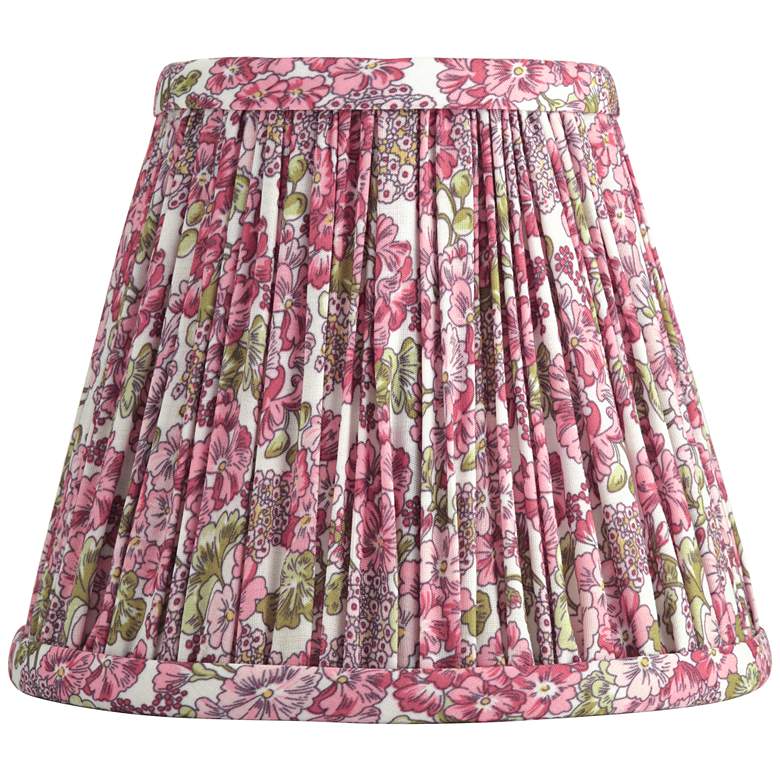 Image 4 Springcrest Nelle Pink Pleated Clip-On Lamp Shades 3.5x6x5 Set of 2 more views