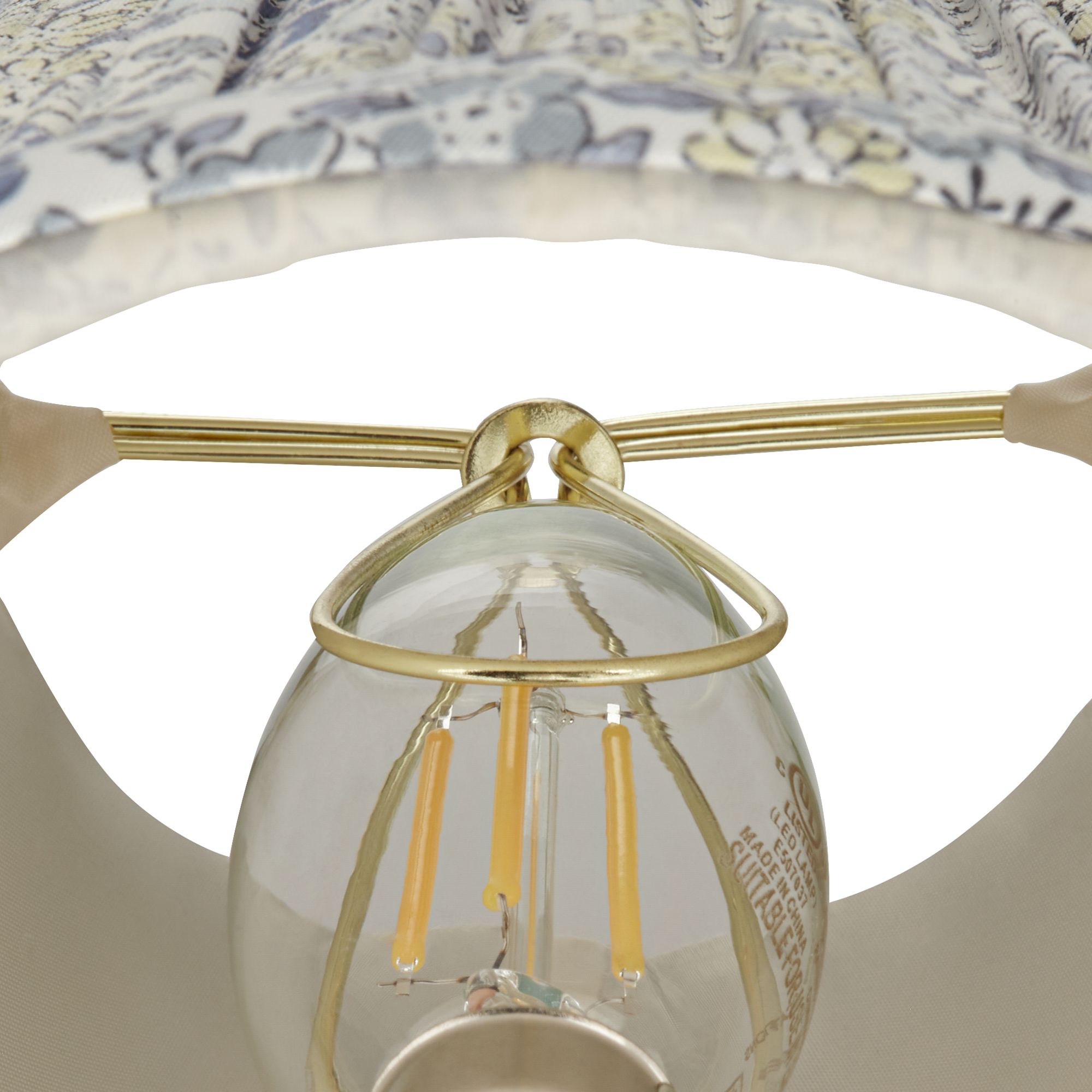 Image 3 Springcrest Nelle Violet and Blue Pleated Clip-On Shades 3.5x6x5 Set of 6 more views