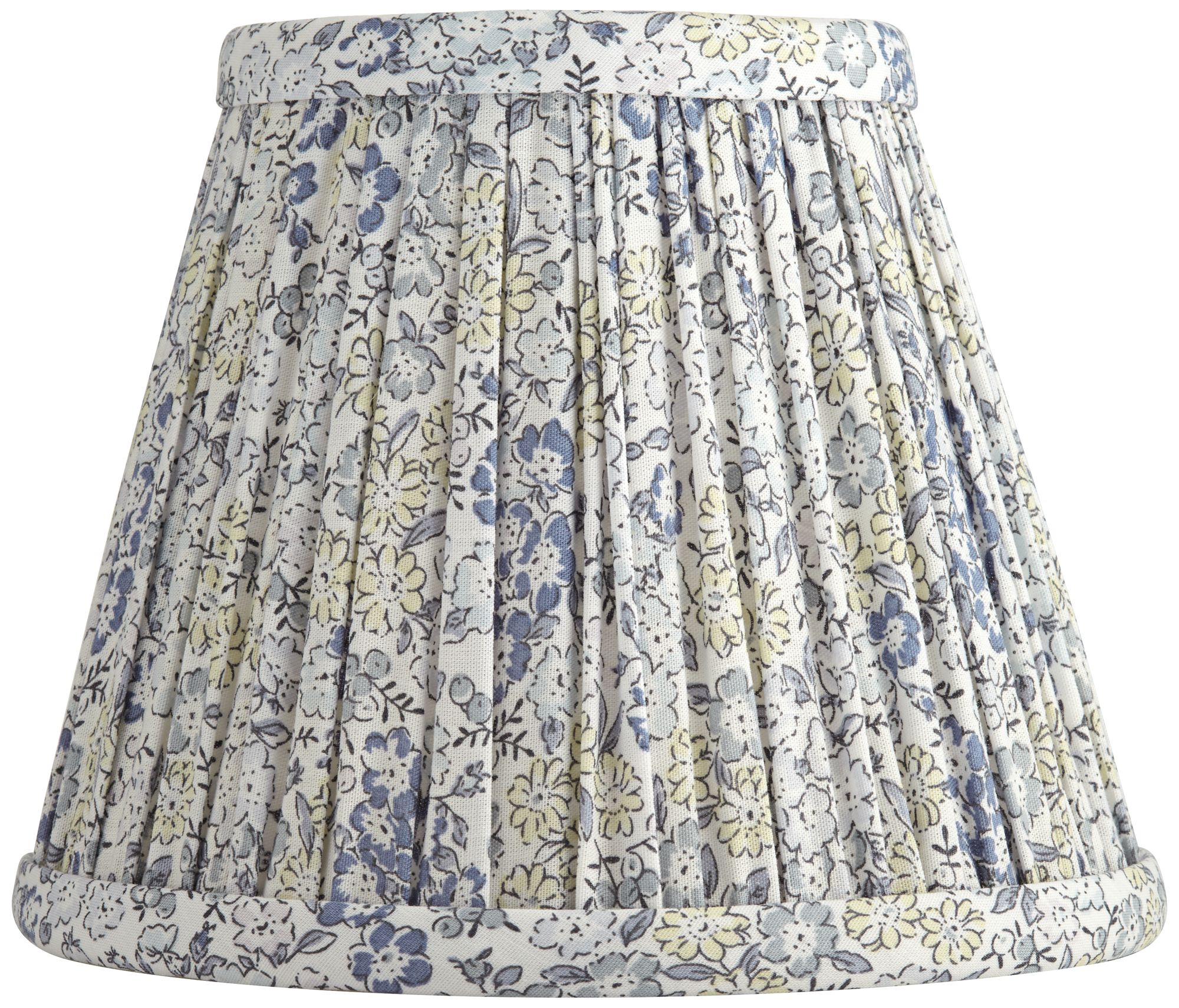 Image 4 Springcrest Nelle Violet and Blue Pleated Clip-On Shades 3.5x6x5 Set of 8 more views