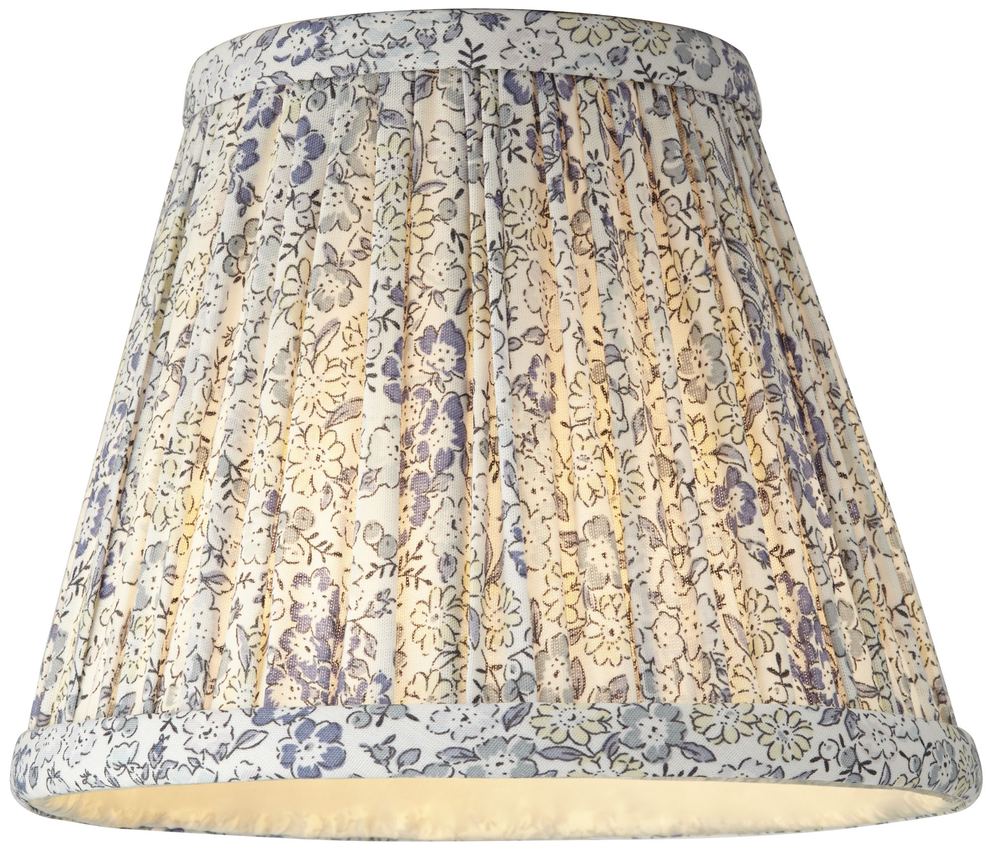 Image 5 Springcrest Nelle Violet and Blue Pleated Clip-On Shades 3.5x6x5 Set of 8 more views