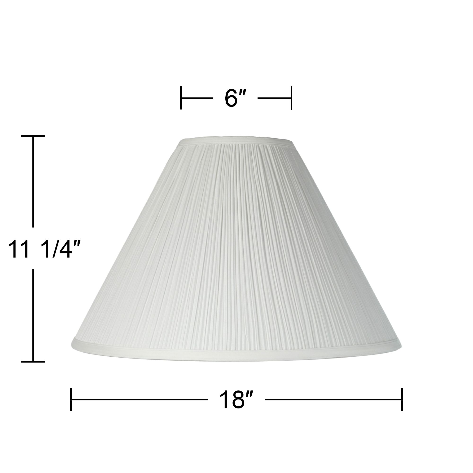 Image 5 Springcrest Nicol Ivory Mushroom Pleated Shade 6x18x12.75 (Spider) more views