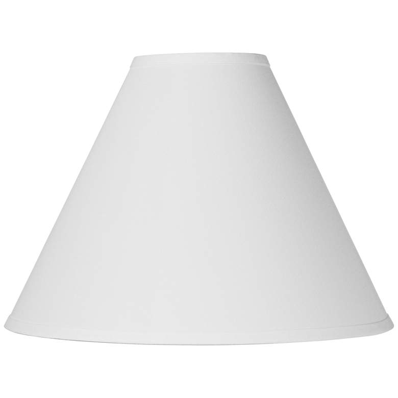 Image 1 Springcrest Nita White Linen Chimney Lamp Shade 5x15x11.5 (Spider)
