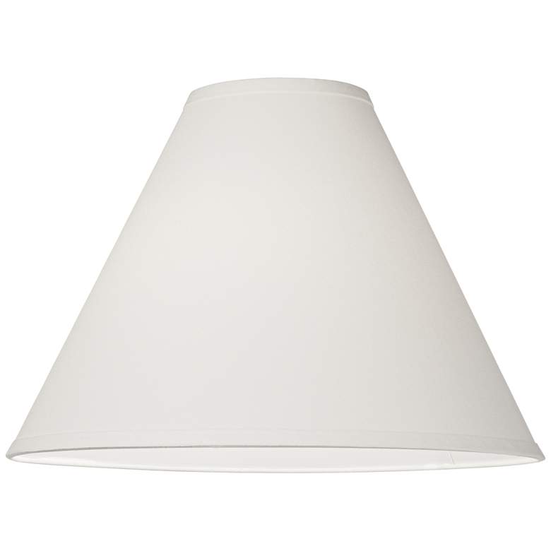 Image 3 Springcrest Nita White Linen Chimney Lamp Shade 5x15x11.5 (Spider) more views