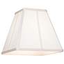 Thumbnail4 of Springcrest Nona Ivory Square Tapered Shade 5.25x10x9 (Spider) more views