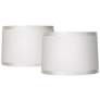 1_Springcrest Off-White Fabric Drum Shades 15x16x11 (Spider) Set of 2