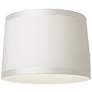 3_Springcrest Off-White Fabric Drum Shades 15x16x11 (Spider) Set of 2 more views