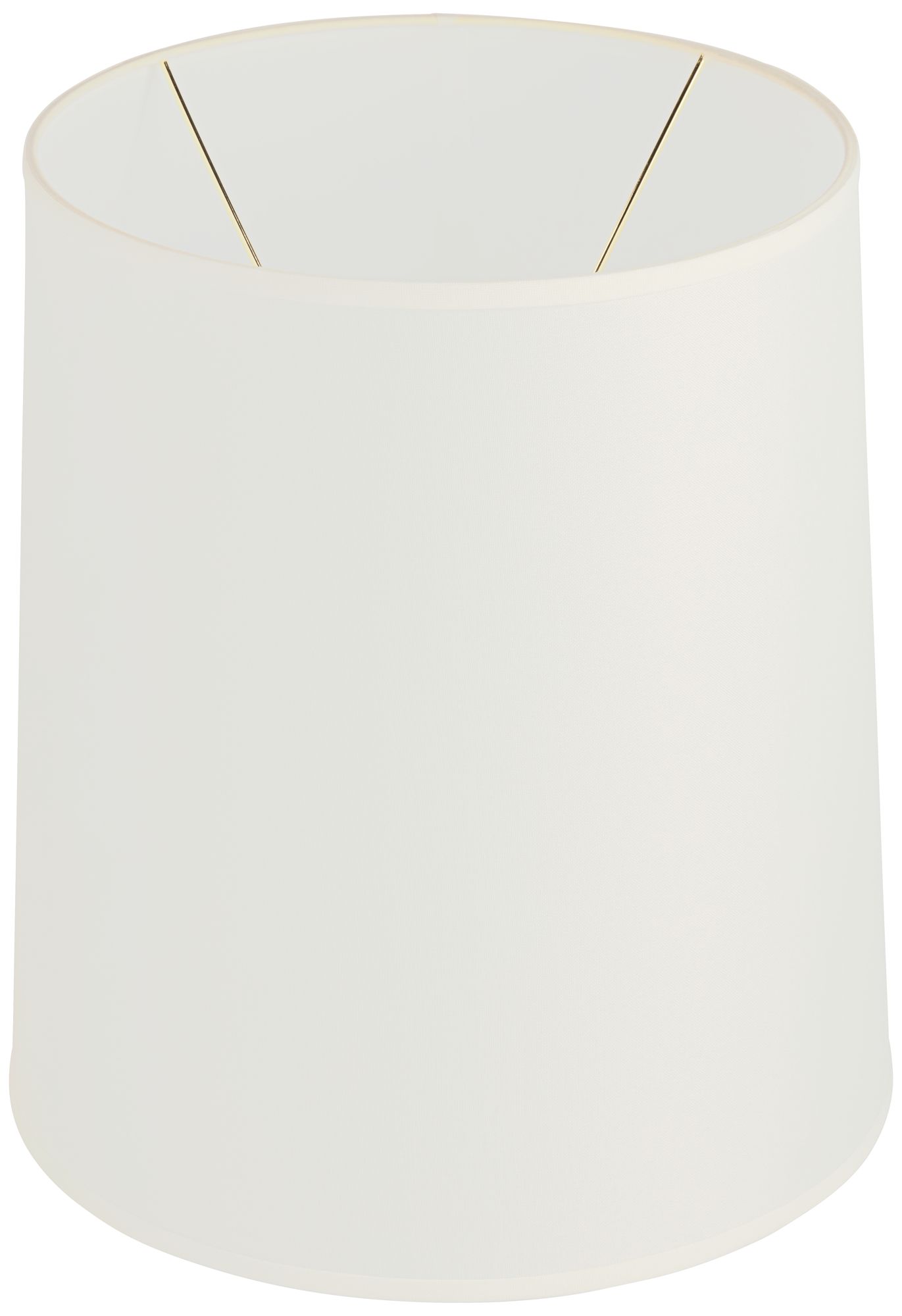 Image 7 Springcrest Off-White Fabric Set of 2 Tall Drum Shades 14x16x18 (Spider) more views