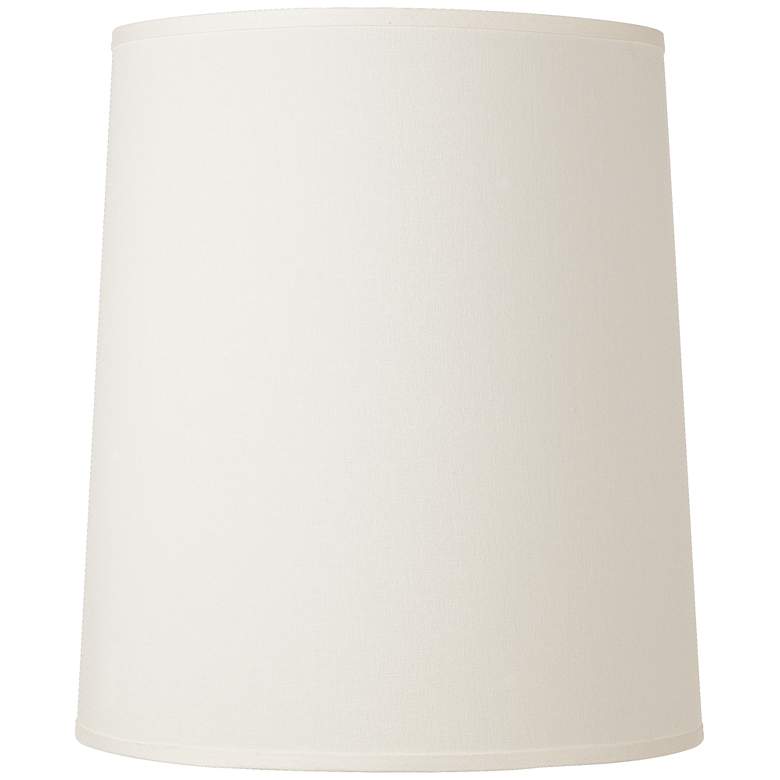 Image 1 Springcrest Off-White Fabric Tall Drum Shade 14x16x18 (Spider)