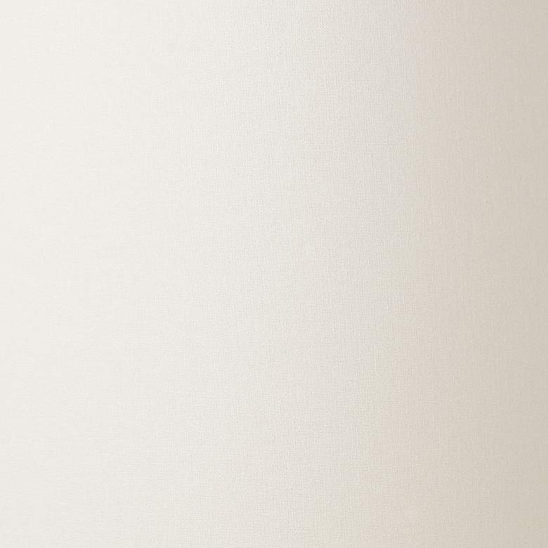 Image 2 Springcrest Off-White Fabric Tall Drum Shade 14x16x18 (Spider) more views