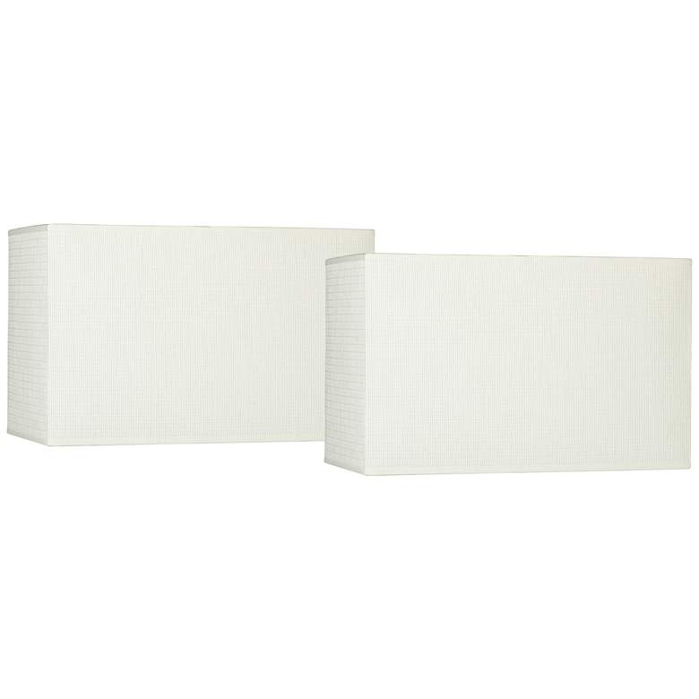 Image 1 Springcrest Off-White Set of 2 Rectangular Shades 8/16x8/16x10 (Spider)