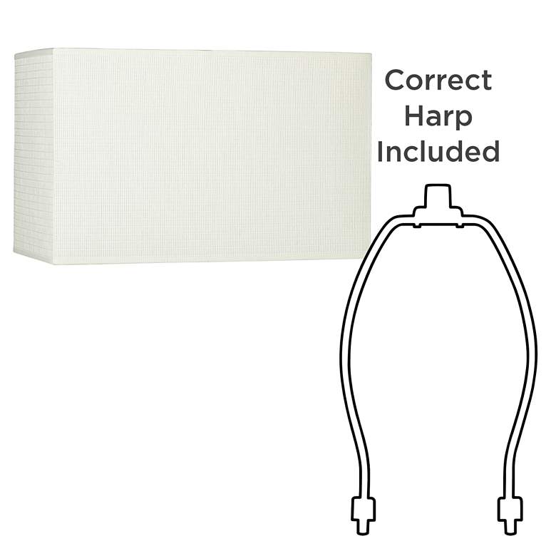 Image 5 Springcrest Off-White Set of 2 Rectangular Shades 8/16x8/16x10 (Spider) more views