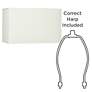 5_Springcrest Off-White Set of 2 Rectangular Shades 8/16x8/16x10 (Spider) more views