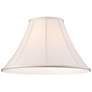 Thumbnail2 of Springcrest Off-White Shantung Lamp Shade 7x18x10.5 (Spider) more views