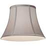 3_Springcrest Pewter Gray Bell Lamp Shade 7x12x9 (Spider) more views