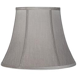 Springcrest Pewter Gray Bell Lamp Shade 8x14x11 (Spider)