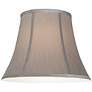 2_Springcrest Pewter Gray Bell Lamp Shade 8x14x11 (Spider) more views