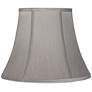 Springcrest Pewter Gray Fabric Set of 2 Lamp Shades 8x14x11 (Spider)