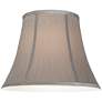 Springcrest Pewter Gray Fabric Set of 2 Lamp Shades 8x14x11 (Spider)