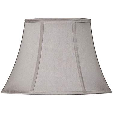 Springcrest Pewter Gray Oval Lamp Shade 7/9x13/15x10.5 (Spider)