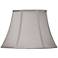 Springcrest Pewter Gray Oval Lamp Shade 7/9x13/15x10.5 (Spider)