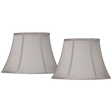 Springcrest Pewter Gray Set of 2 Oval Shades 7/9x13/15x10.5 (Spider)