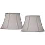 1_Springcrest Pewter Gray Set of 2 Oval Shades 7/9x13/15x10.5 (Spider)