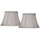 Springcrest Pewter Gray Set of 2 Oval Shades 7/9x13/15x10.5 (Spider)