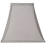 3_Springcrest Pewter Gray Set of 2 Square Lamp Shades 5.25x10x9.5 (Spider) more views