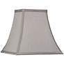 4_Springcrest Pewter Gray Set of 2 Square Lamp Shades 5.25x10x9.5 (Spider) more views