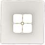 6_Springcrest Pewter Gray Set of 2 Square Lamp Shades 5.25x10x9.5 (Spider) more views