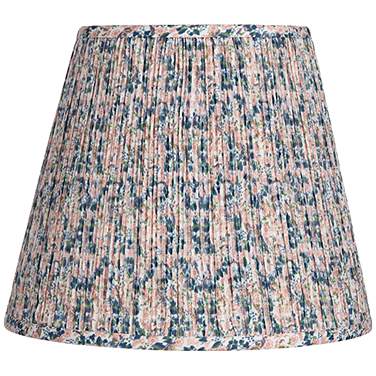 Springcrest Pia Pink and Blue Floral Shirred Empire Shade 8x13x11 (Spider)