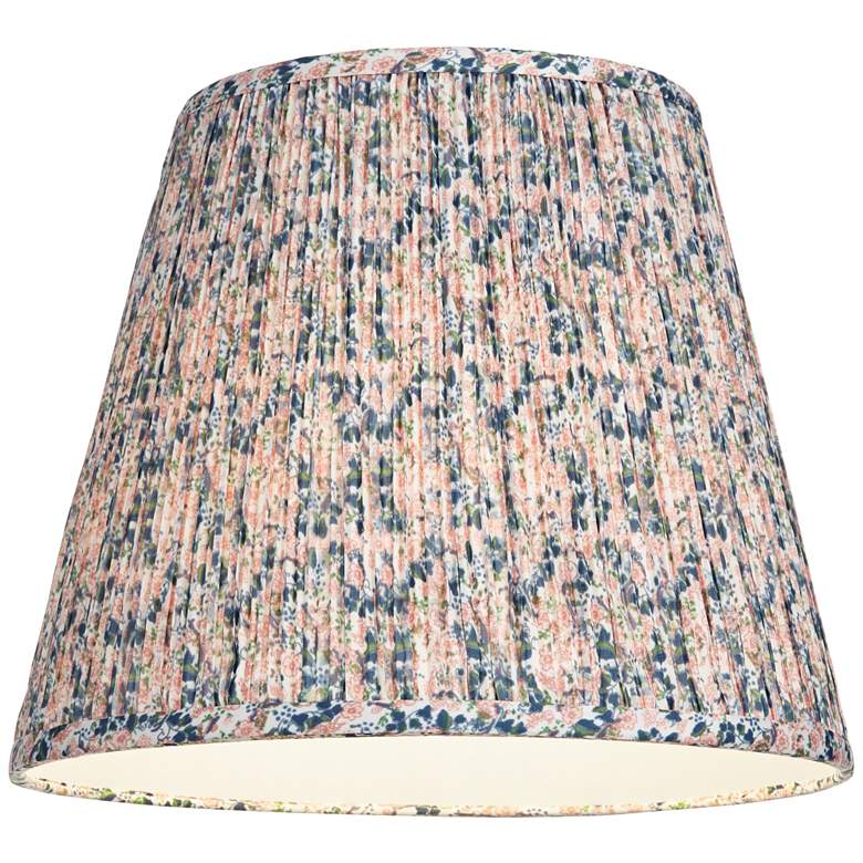 Image 4 Springcrest Pia Pink and Blue Floral Shirred Empire Shade 8x13x11 (Spider) more views