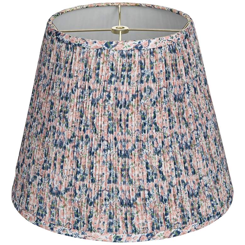 Image 5 Springcrest Pia Pink and Blue Floral Shirred Empire Shade 8x13x11 (Spider) more views