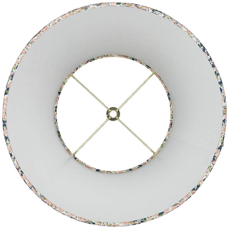 Image 6 Springcrest Pia Pink and Blue Floral Shirred Empire Shade 8x13x11 (Spider) more views