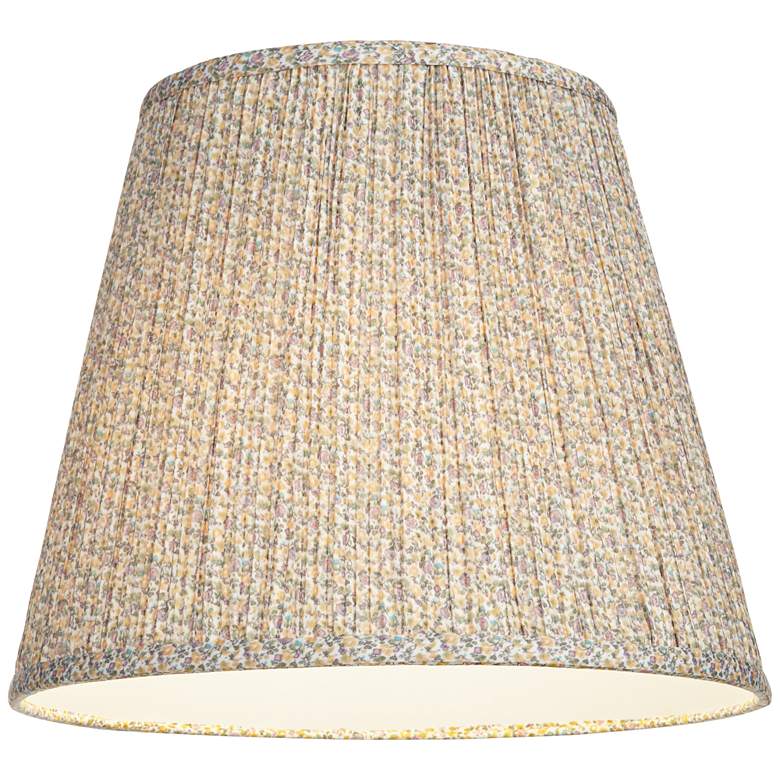 Image 4 Springcrest Pia Yellow Pastel Floral Shirred Empire Shade 8x13x11 (Spider) more views