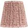Springcrest Pink and Red Leaf Shirred Pleated Shade 4x6x5.5" (Clip-On)