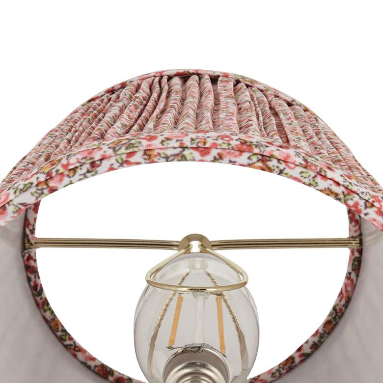 Image 3 Springcrest Pink Shirred Pleat Shades Set of 6 4x6x5.5" (Clip-On) more views