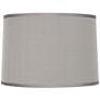 Springcrest Platinum Gray Faux Silk Lamp Shade 15x16x11 (Spider)