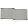 Springcrest Platinum Gray Faux Silk Set of 2 Drum Shades 15x16x11 (Spider)