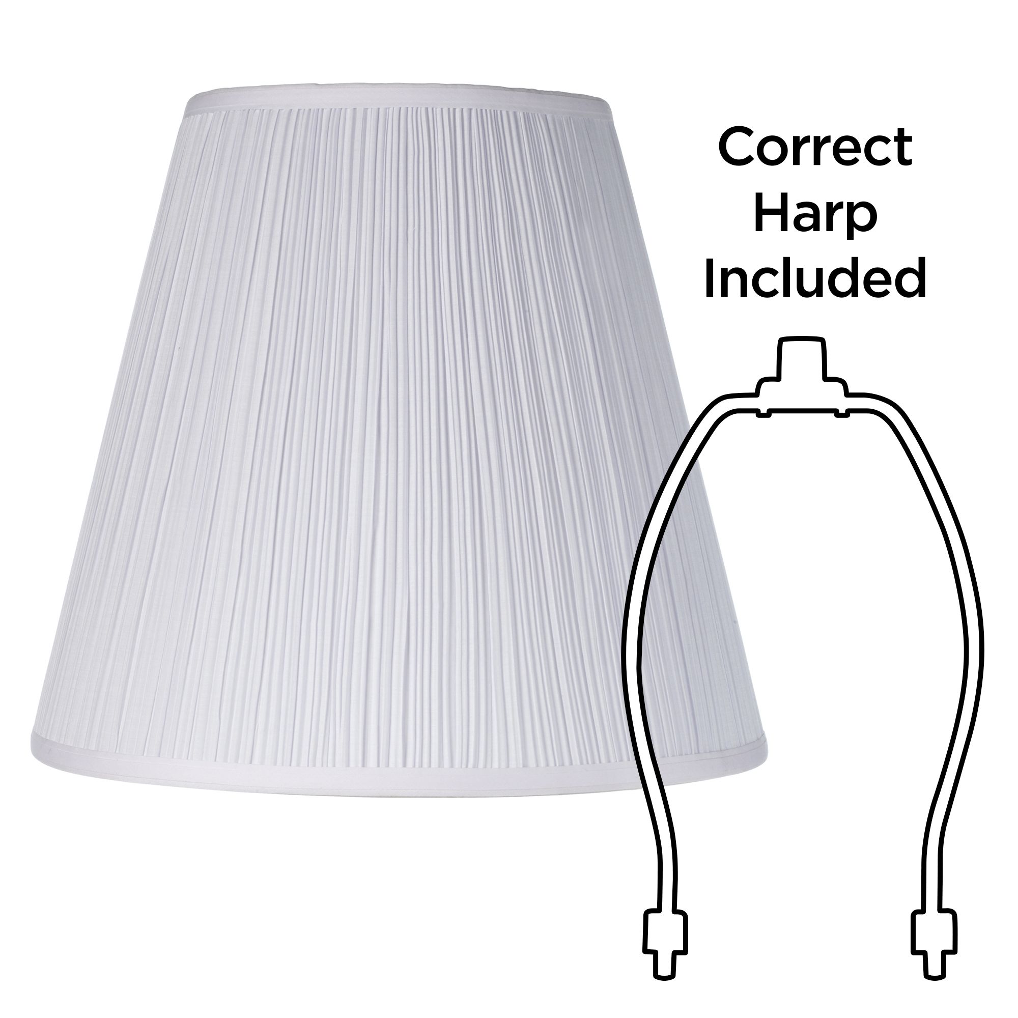 Image 6 Springcrest Porcini White Fabric Mushroom Pleated Shade 9x16x14.5 (Spider) more views