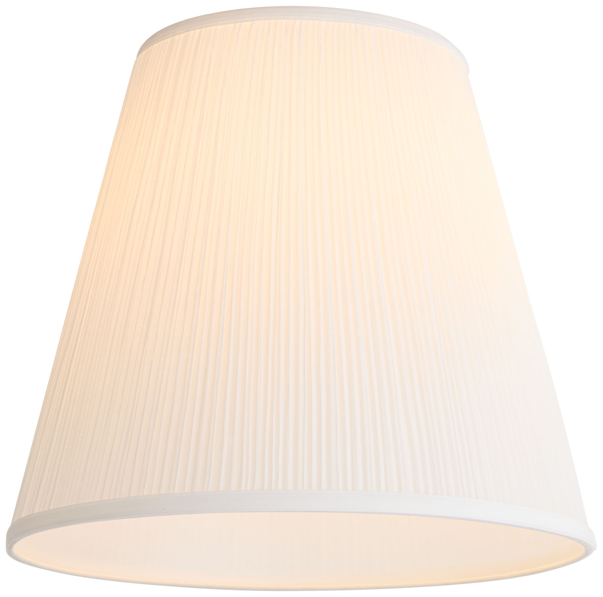 Springcrest Porcini White Fabric Mushroom Pleated Shade 9x16x14.5 (Spider)