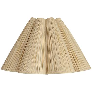 Springcrest Raffia Wave Empire Lamp Shade 6x18x10 (Spider)