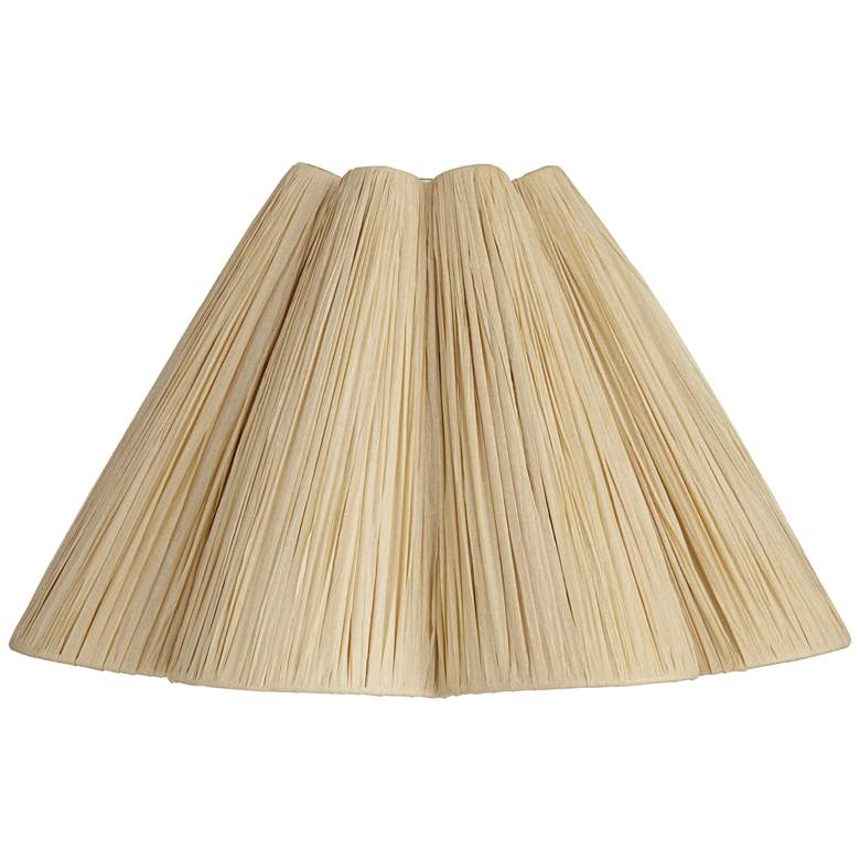 Image 1 Springcrest Raffia Wave Empire Lamp Shade 6x18x10 (Spider)
