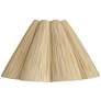 1_Springcrest Raffia Wave Empire Lamp Shade 6x18x10 (Spider)