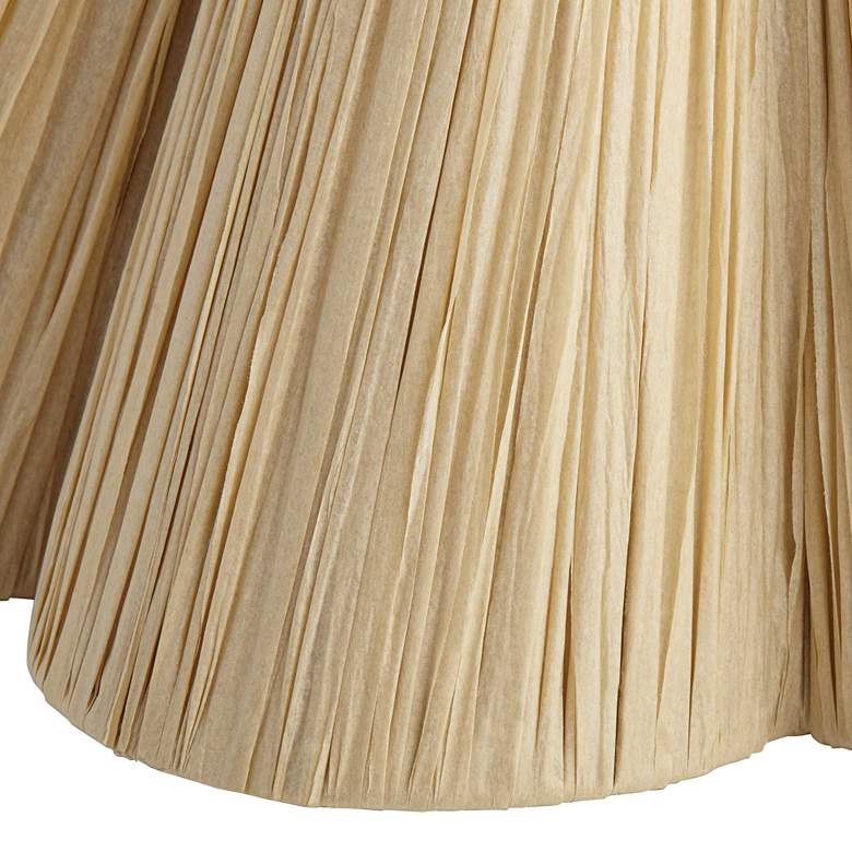 Image 2 Springcrest Raffia Wave Empire Lamp Shade 6x18x10 (Spider) more views